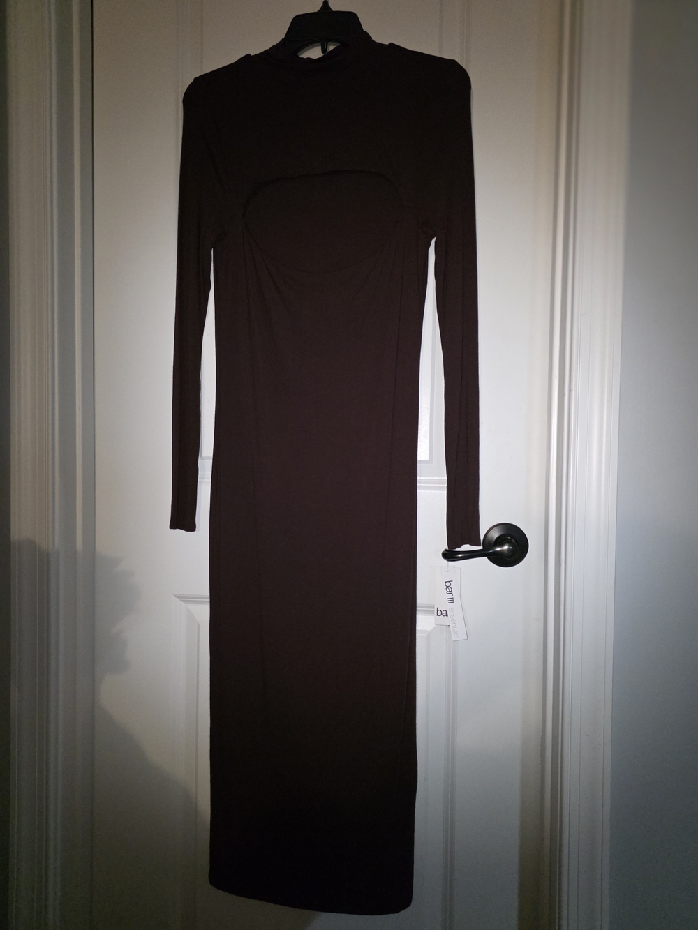Long Sleeve Brown Bodycon Dress - Brand: Bar III